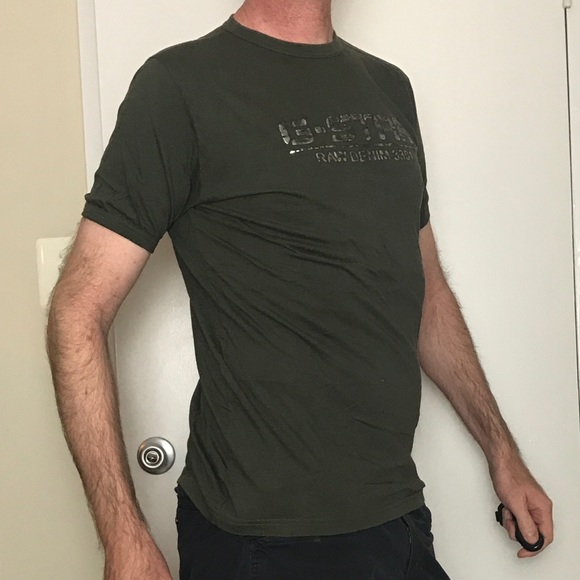 Men’s Fitted Large Star Raw Denim 3301 Gray Green - Picture 4 of 8